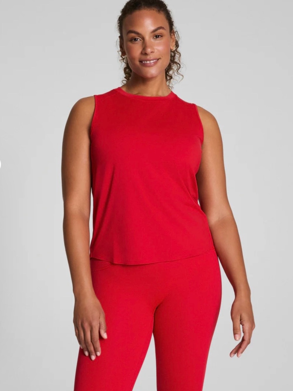 SPANX High Neck Tank  Sleeveless Crewneck Tank Top